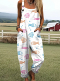 Ocean Whimsy Dungarees