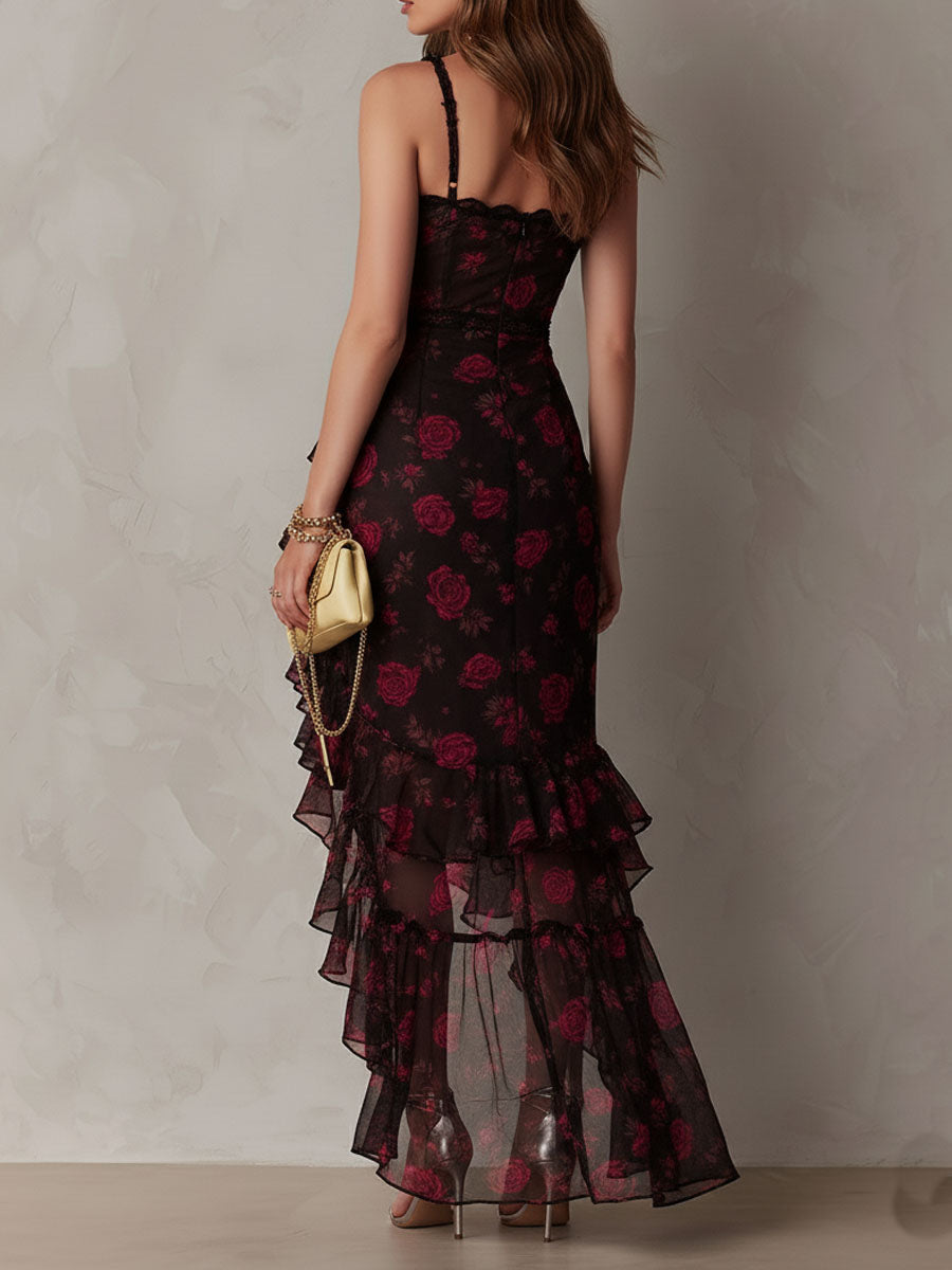 BELLTHORNE | FLORAL RUFFLE DRESS FOR WOMEN