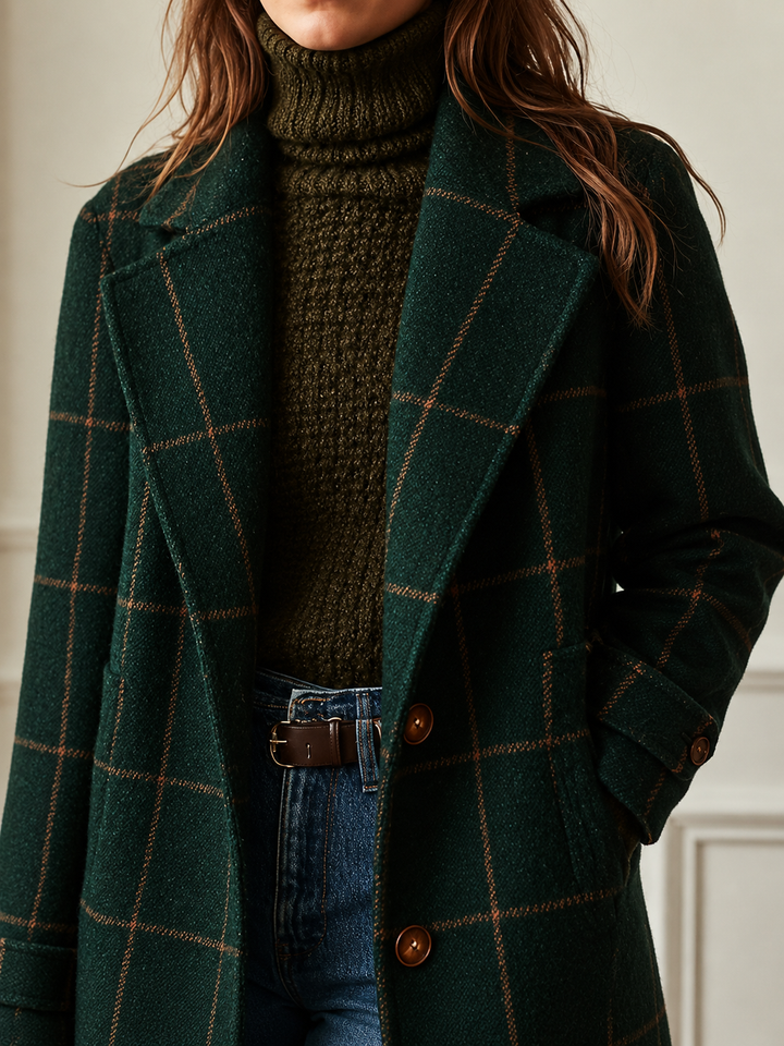 Bethany | Plaid Coat for Women