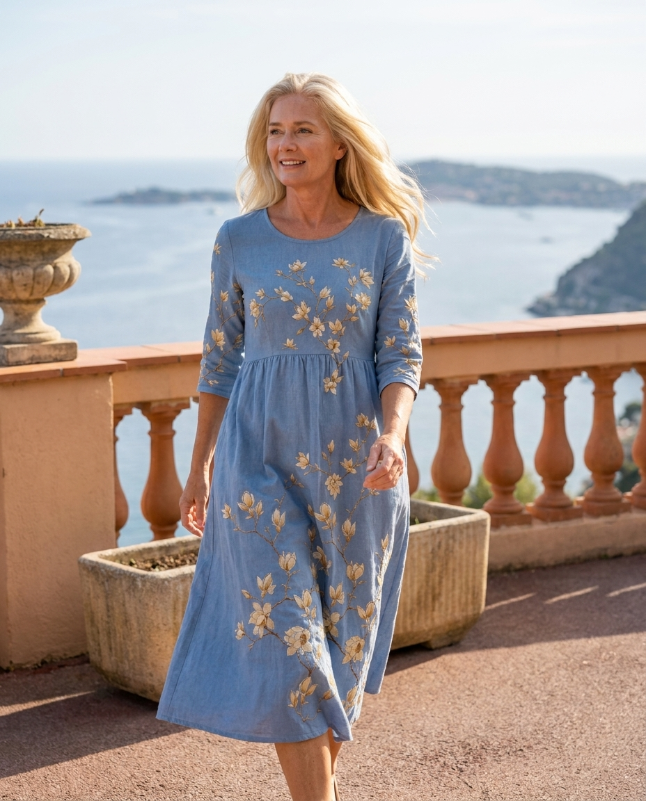 Bluebell Meadow Pocket Midi Dress