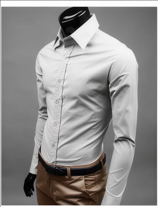 Men's Slim Formal Shirt | Tight Fit, Long Sleeve