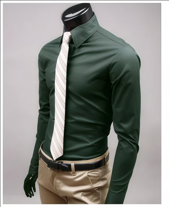 Men's Slim Formal Shirt | Tight Fit, Long Sleeve