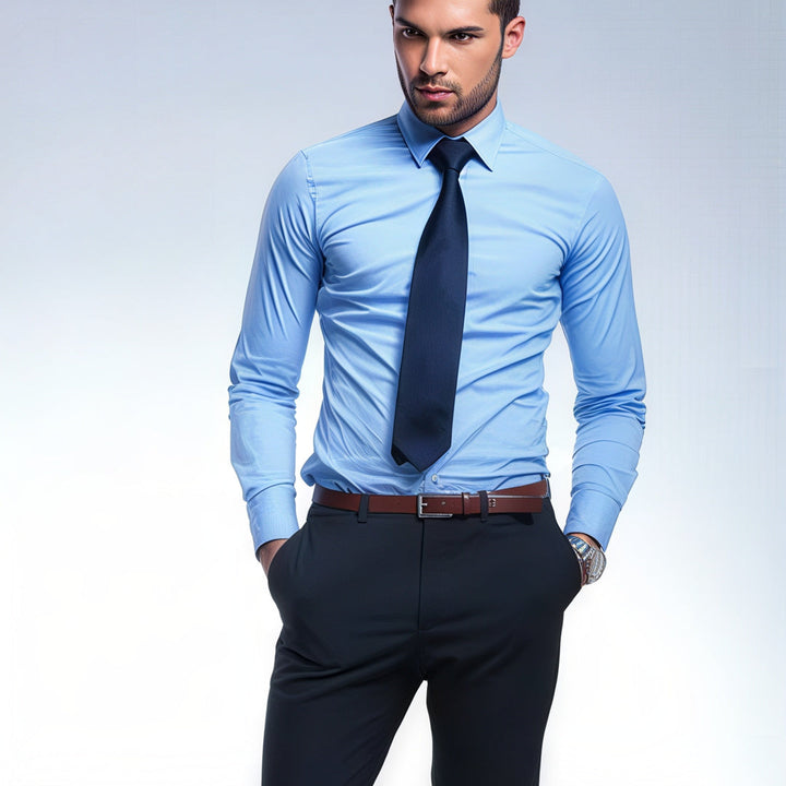 Men's Slim Formal Shirt | Tight Fit, Long Sleeve