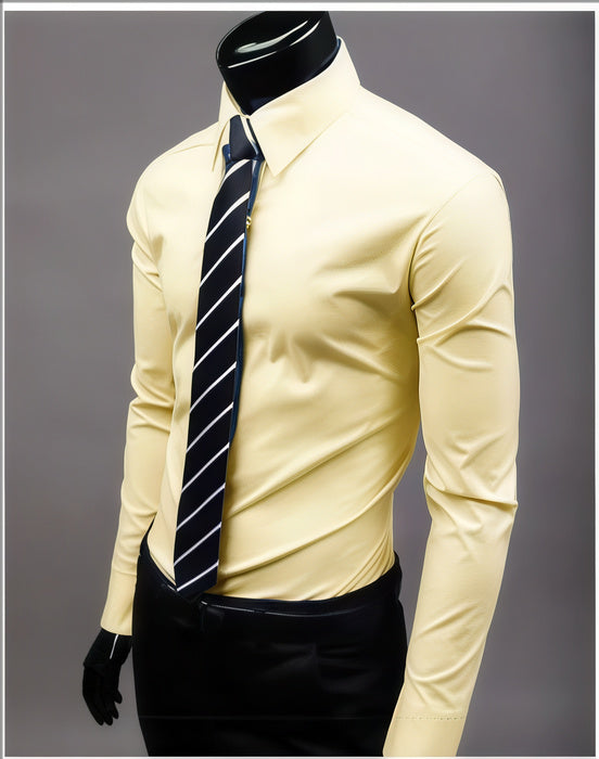 Men's Slim Formal Shirt | Tight Fit, Long Sleeve
