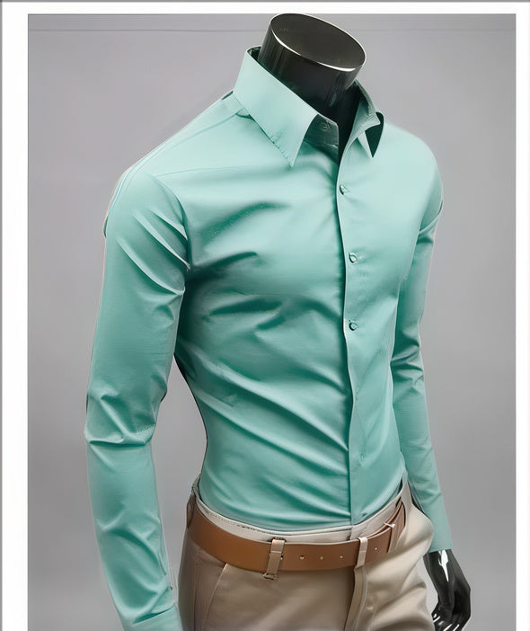 Men's Slim Formal Shirt | Tight Fit, Long Sleeve