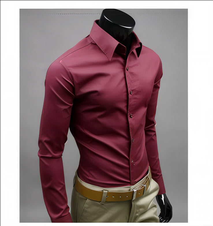 Men's Slim Formal Shirt | Tight Fit, Long Sleeve