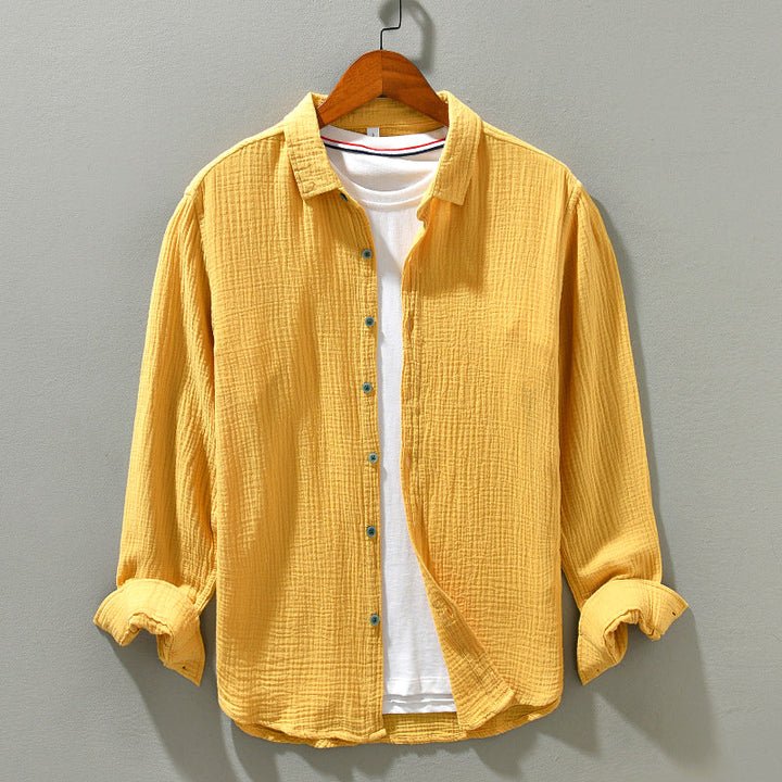 Men Casual Summer Shirt | Long Sleeve, Oversized