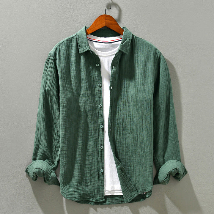 Men Casual Summer Shirt | Long Sleeve, Oversized