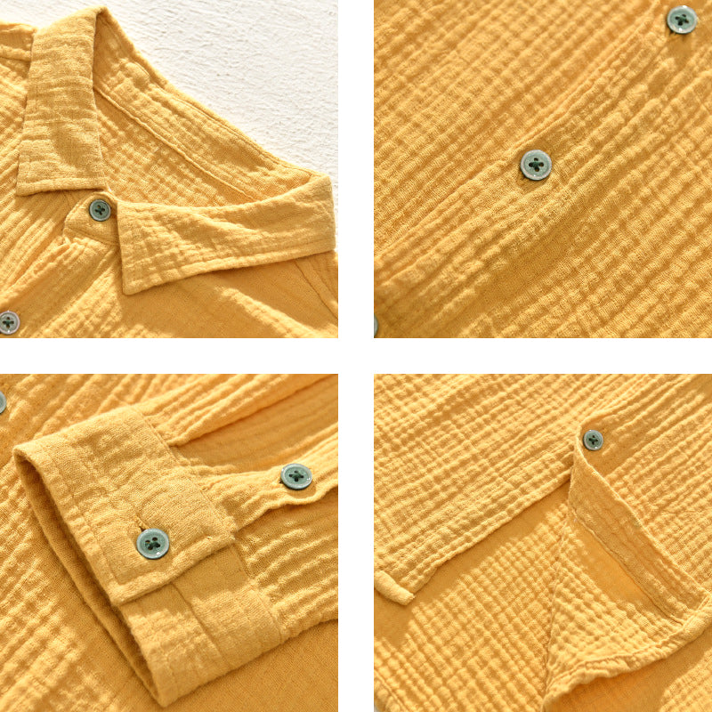 Men Casual Summer Shirt | Long Sleeve, Oversized