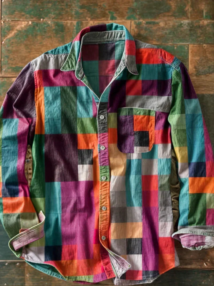 CLYDE | PATCHWORK SHIRT FOR MEN