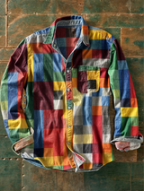 CLYDE | PATCHWORK SHIRT FOR MEN