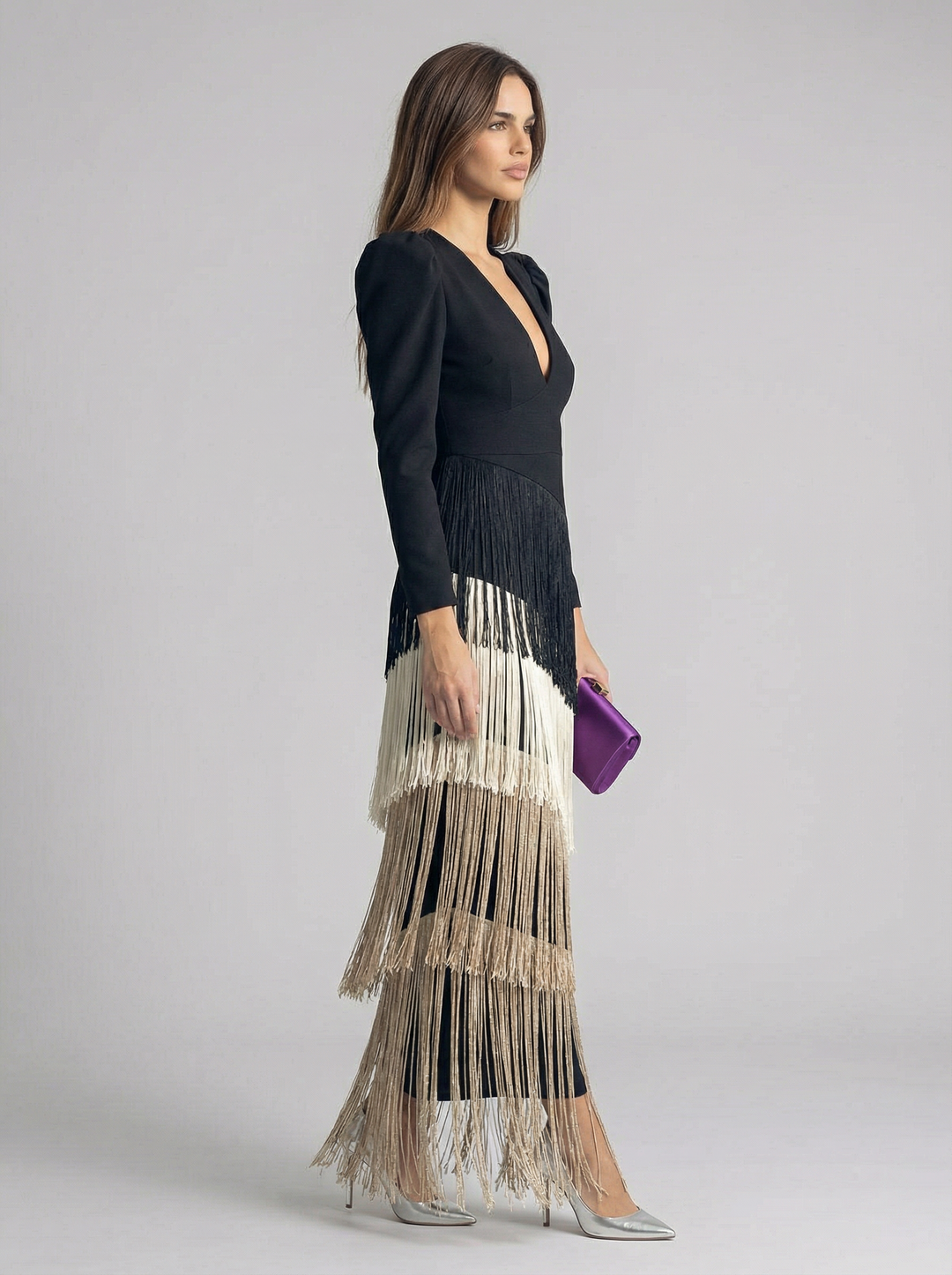 Sage | Fringe Dress
