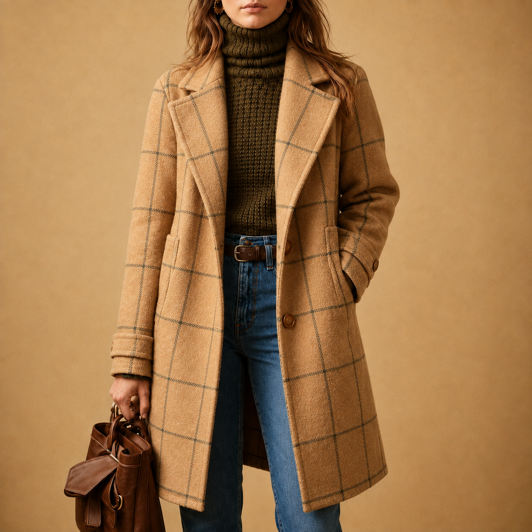Bethany | Plaid Coat for Women