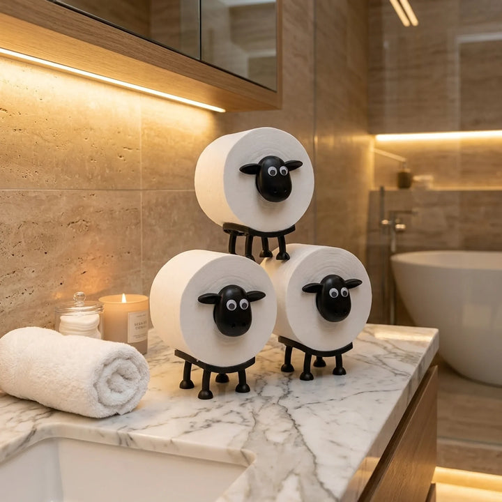 Shaggy Sheep Toilet Roll Holder™ | Give Your Bathroom Character