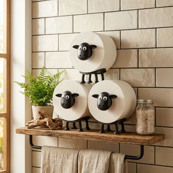 Shaggy Sheep Toilet Roll Holder™ | Give Your Bathroom Character