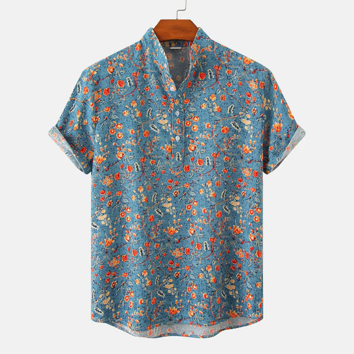 Men’s Floral Summer Shirt | Vintage, Short Sleeve