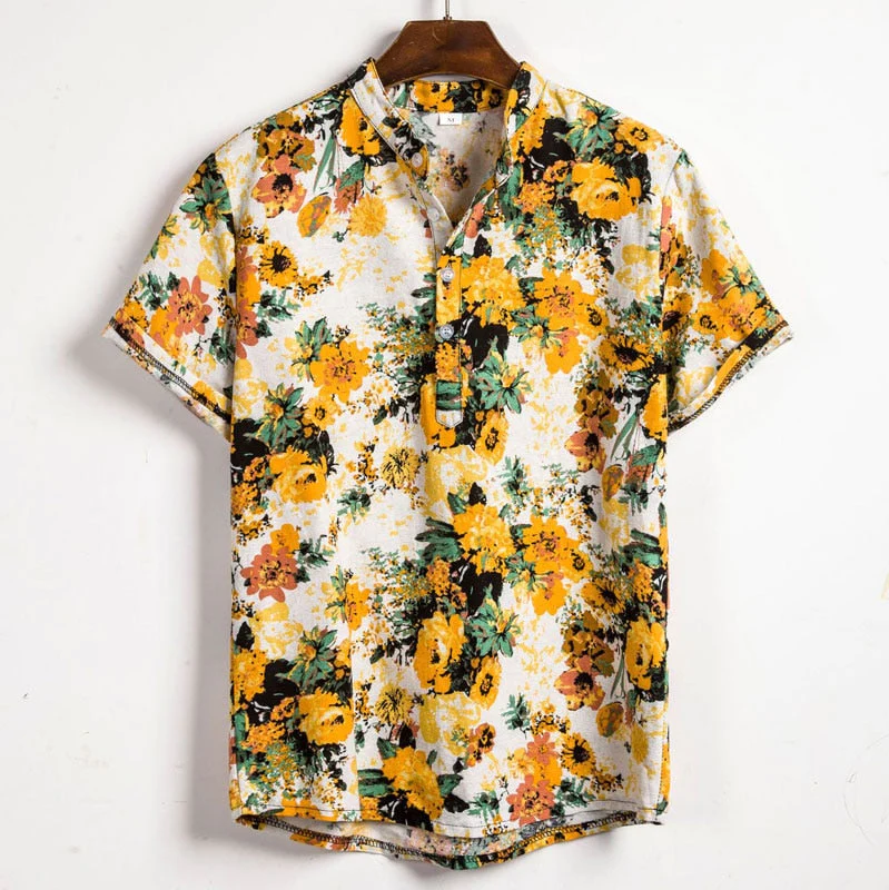 Men’s Floral Summer Shirt | Vintage, Short Sleeve