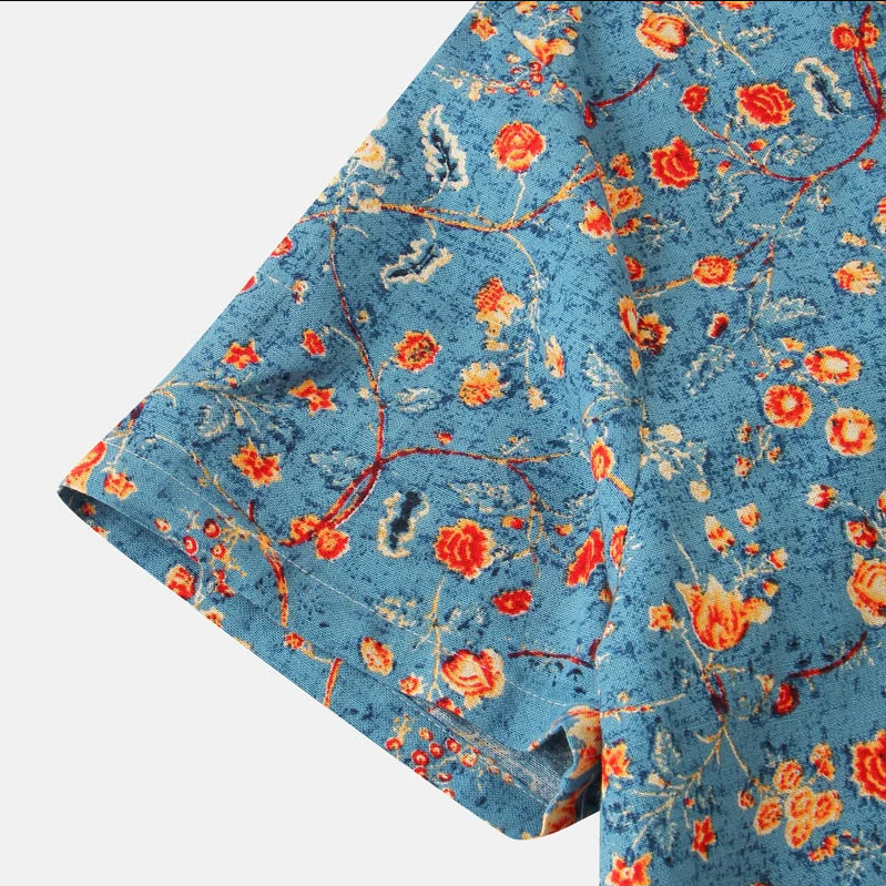 Men’s Floral Summer Shirt | Vintage, Short Sleeve