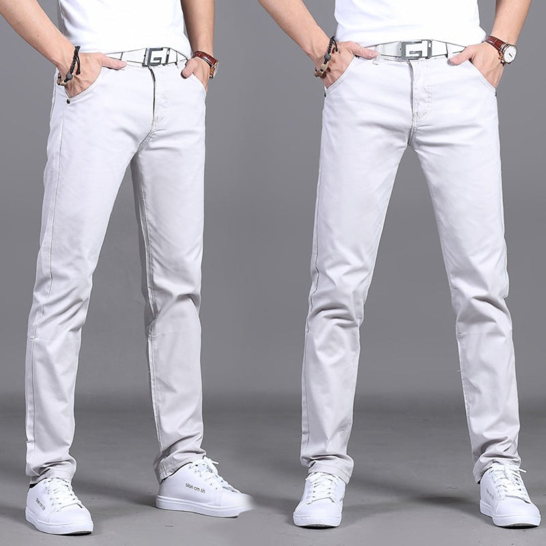 Men's Casual Chino Pants | Slim Fit, Black Stretch