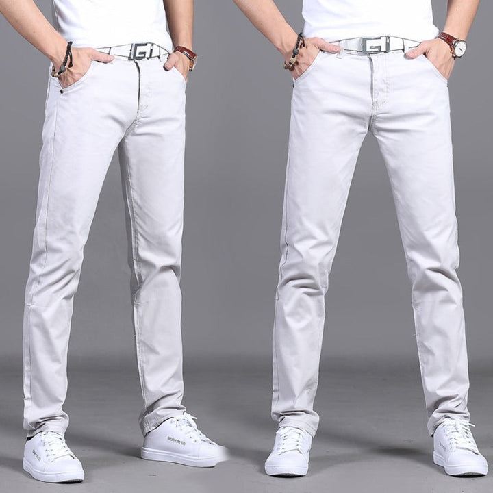 Men's Casual Chino Pants | Slim Fit, Black Stretch