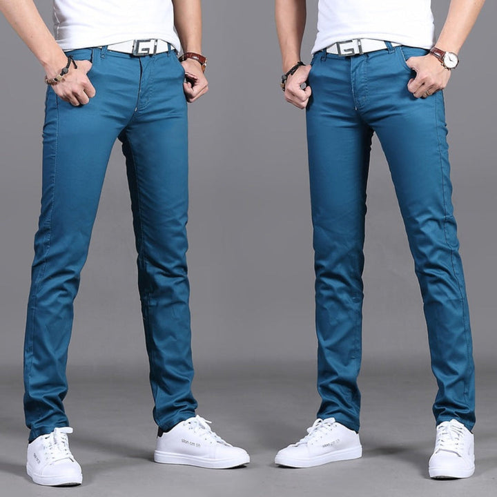 Men's Casual Chino Pants | Slim Fit, Black Stretch