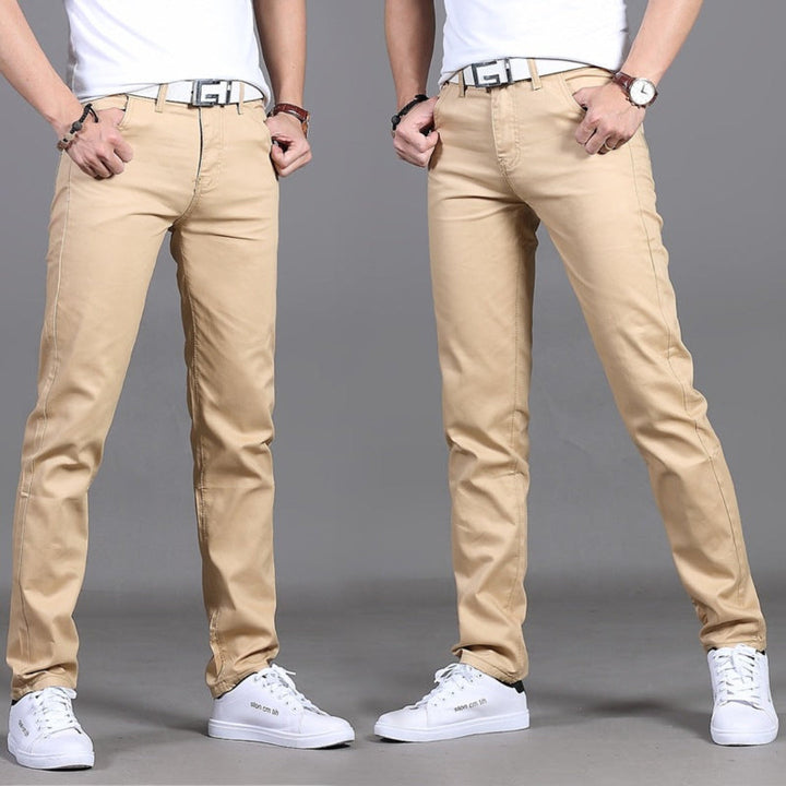 Men's Casual Chino Pants | Slim Fit, Black Stretch