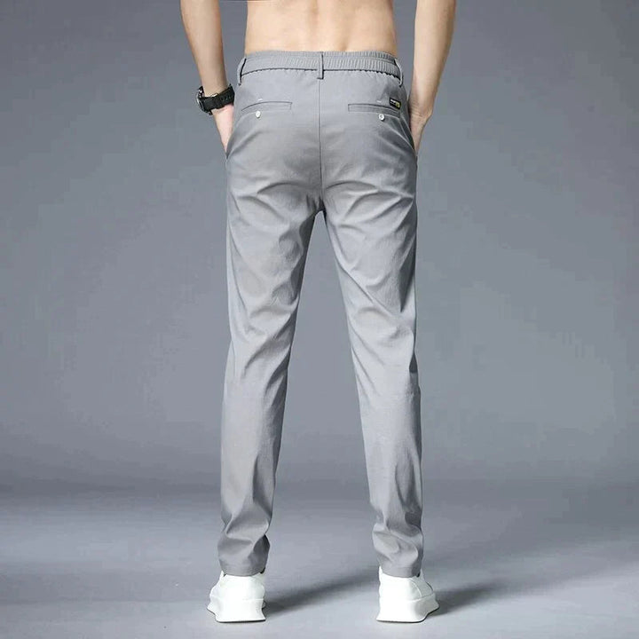 Men's Slim Chino Pants | Cropped, Flat Front