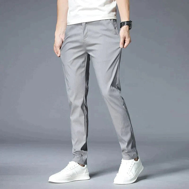 Men's Slim Chino Pants | Cropped, Flat Front