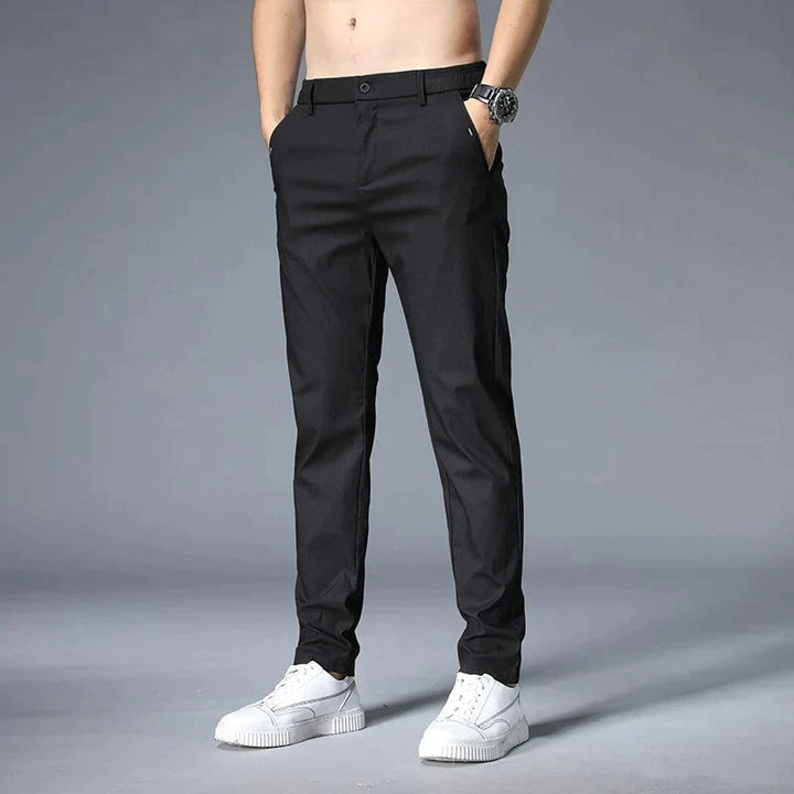 Men's Slim Chino Pants | Cropped, Flat Front