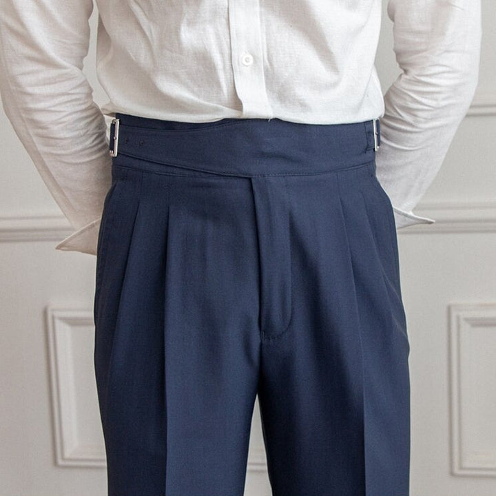 Men's Wide Leg Trousers | Work, Pleated