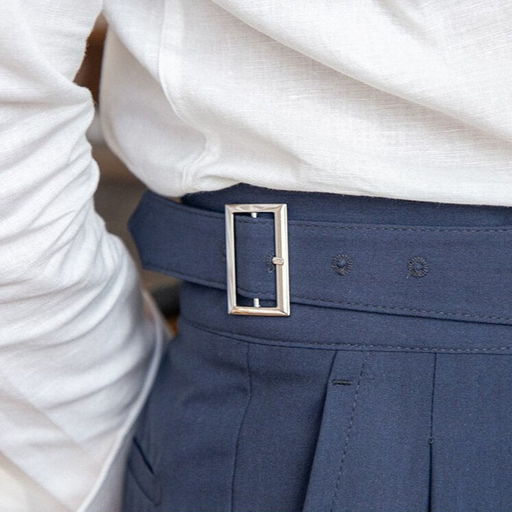 Men's Wide Leg Trousers | Work, Pleated