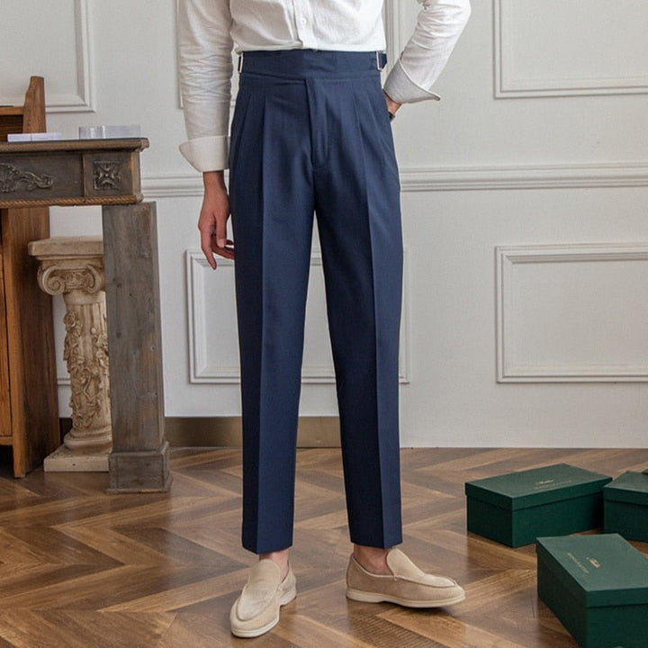 Men's Wide Leg Trousers | Work, Pleated