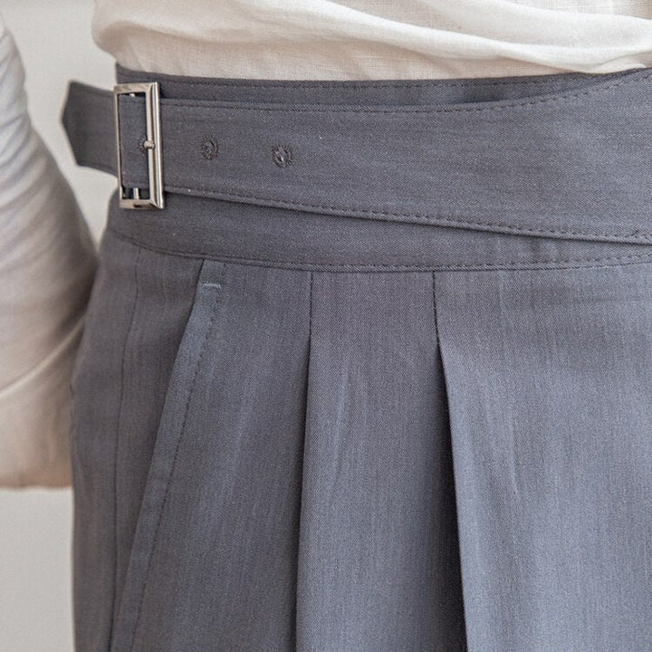 Men's Wide Leg Trousers | Work, Pleated