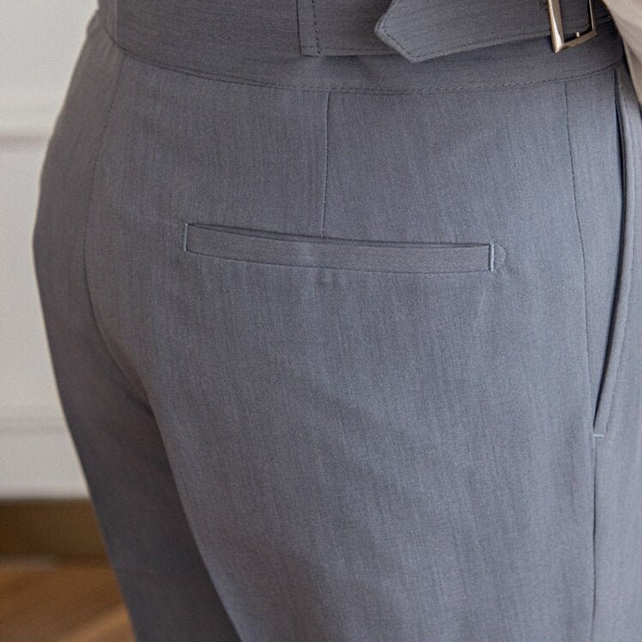 Men's Wide Leg Trousers | Work, Pleated