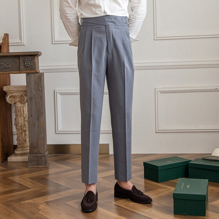 Men's Wide Leg Trousers | Work, Pleated